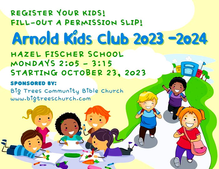 Here's the new schedule for 'Arnold Kids Club.'